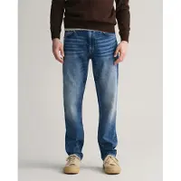 Gant pour homme. 1000260 Jean slim bleu (36/32), Casuel, Coton, Denim