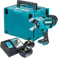 Makita DTR 181 RFJ Connecteur de ferraillage sans fil 18 V 0,8 mm Brushless + 2x batterie 3,0 Ah + chargeur + Makpac