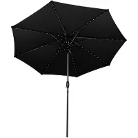 Monster Parasol LED pivotant, diamètre 2,7 mètres - Noir