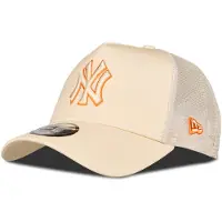 New Era 60856382 9forty Aframe New York Yankees Trucker Cap Beige