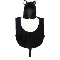 Den Goda Fen Junior Cat Costume Noir 12 Months-4 Years Enfants