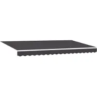 vidaXL Tissu de remplacement pour store, anthracite, 4 x 2 m, polyester