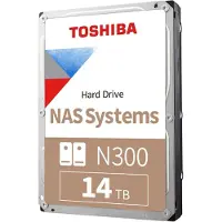 Toshiba N300 Nas Hard Drive 14Tb Bulk 3.5 Sata 7200 Rpm 512Mb Cmr (Hdwg51Euzsva)