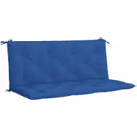 vidaXL Coussins de banc de jardin 2 pcs. Bleu 120x50x7 cm Tissu Oxford