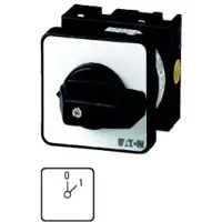Eaton T0-1-15401/E Interrupteur électrique Interrupteur à bascule 1P Noir