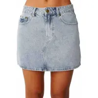Rip Curl Tabby 2.0 Denim Mini Short Skirt Bleu M Femme