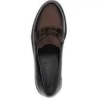 Tamaris , sandales plates pour femmes, modèle Penny Loafer, avec semelle profilée distinctive, référence 1-24312-41, taille : 42 EU, couleur : marron