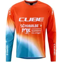 Cube Factory Racing Long Sleeve Enduro Jersey Orange 2XL Homme