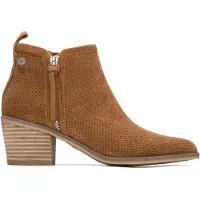 Refresh pour femme. 17515104-CAMEL Bottines 175151 marron (41), 3 à 5 cm, Fermeture éclair, Casuel, Cuir