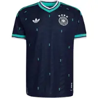 Adidas Germany 26/27 Authentic Away Short Sleeve T-shirt Bleu L Homme