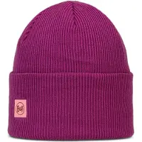 Buff Crossknit Beanie Violet
