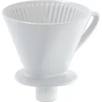 Cilio 106091 Filtre à café (e) Tasse Filtre à café réutilisable, Cafetière, Blanc