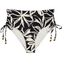 Marc O'Polo Bas de bikini ' Abstract Floral ' noir / blanc