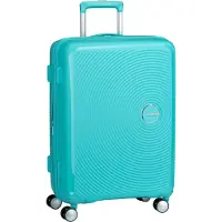 American Tourister Sounbox Spinner Expandable Valise Casque à coque dure Bleu 71,5 L Polypropylène (PP)