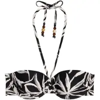 Marc O'Polo Hauts de bikini ' Abstract Floral ' noir / blanc