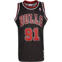 Mitchell & ness T-Shirt 'NBA Chicago Bulls Swingman Dennis Rodman' rouge / noir / blanc