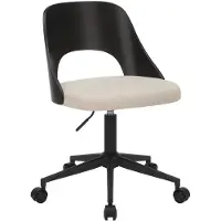 Ebuy24 Lucy chaise de bureau tissu beige.