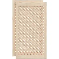 vidaXL Portes d'armoires en treillis 2 pcs 49,5x99 cm pin massif