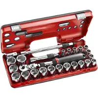 Facom Coffret DBOX cliquet extensible 1/2” - douilles 1/2" 6 pans métriques