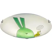 Rabalux 71279 Lampes pour enfants Flappy E27 2x MAX 60 métal verre blanc