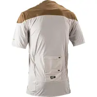 Leatt Trail 6.0 Cargo Short Sleeve Jersey Marron,Blanc L Homme