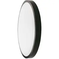 V-TAC Plafonnier LED VT-8624S avec détecteur de mouvement - 24 W - Noir - 4000 K - Convient pour les salles de bains