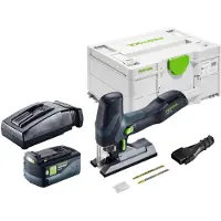 Festool Scie sauteuse pendulaire sans fil PSC-E 18 EB-Basic 18 V 40 mm + 1 batterie 5,0 Ah + chargeur + Systainer