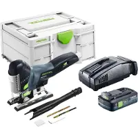 Festool Scie sauteuse pendulaire sans fil PSC 420 EB-Basic 18 V 120 mm sans balais + 1 batterie 4,0 Ah + chargeur rapide + Systainer