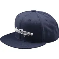 Troy Lee Designs Signature Flat Cap Bleu