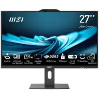 MSI PC tout-en-un Pro AP272P 27 pouces, processeur Intel Core i7, 16 Go de RAM, SSD de 1 To Taille unique / Prise européenne 220 V Taille unique