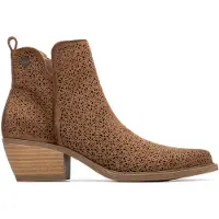 Refresh pour femme. 17504102-CAMEL Bottines 175041 marron (36), 3 à 5 cm, Fermeture éclair, Casuel