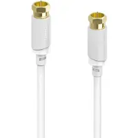 Hama Câble de raccord. SAT, f. mâle F - f. mâle F, doré, 10,0 m, 120 dB (120 dB, Câble d'antenne)