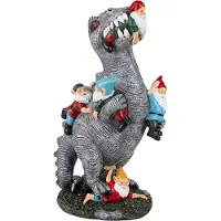Relaxdays Figurine de jardin dinosaure