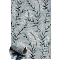 My Flair Tapis Hazel II gris, 160x230 cm – idéal pour l'intérieur comme pour l'extérieur, couleur grise, en polypropylène