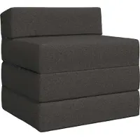 vidaXL Canapé-lit pliable Gris foncé 200 x 70 x 10 cm Tissu