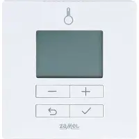 ZAMEL Werkt op batterijen, relais-dagtemperatuurregelaar type: LBR-02 wit, Thermostat, Blanc
