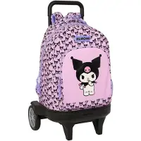 Safta Sac à Dos à Roulettes Compact Evolutive Extraible Kuromi 33l 45x33x22 Cm