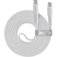 Rivacase CABLE USB-C TO USB-C /WHITE PS6005 WT21 (2.10 m, USB 2.0, 60 W)