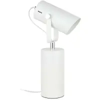 Zumaline Lampe de bureau réflectrice blanc chrome réglable E27 40W Resi