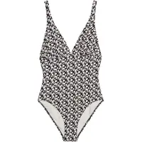 Marc o'polo Maillot de bain 'Le Millefleur' bleu nuit / blanc