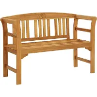 vidaXL Banc de jardin 114 cm bois massif acacia