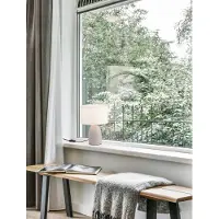 Nova Luce CHEMPO Lampe de table E27 Gris 35x25cm 9050166 (E27)