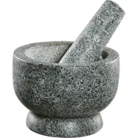 Cilio Mortier et pilon Mortier et pilon en granit, Mortier, Gris