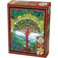 Cobble Hill Puzzle Arbre de vie en vitrail XL 275 pièces