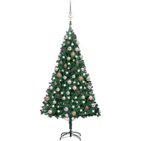 Prolenta Maison Exclusive - Sapin de Noël artificiel avec lumières et boules, vert, 180 cm
