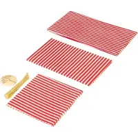 Westmark , 3 nappes en tissu enduit de cire d'abeille avec bouton et cordon, modèle « Maja », dimensions : 18x18 - 25x25 - 3, référence : 23242260