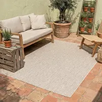 NATURL. Tapis d'extérieur - Costa Sable | 160x230 cm | Rectangulaire | Tissage plat
