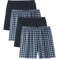 Calida Boxers bleu marine / bleu clair / noir / blanc cassé