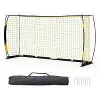 StarTech.com But de football en métal - But d'entraînement pliable - Filet en polyester résistant - Poteaux en fibre de verre - Avec sac de rangement - But de jardin portable