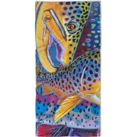 Buff Unisexe, Écharpe, Bandana Coolnet UV Derek De Young Trout Confetti, Gris, Multicolore